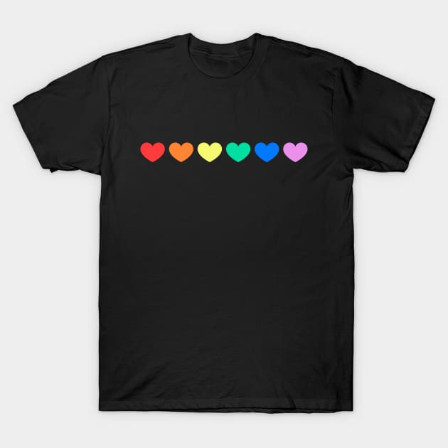 Rainbow Hearts Pride T-Shirt by Chiko&Molly